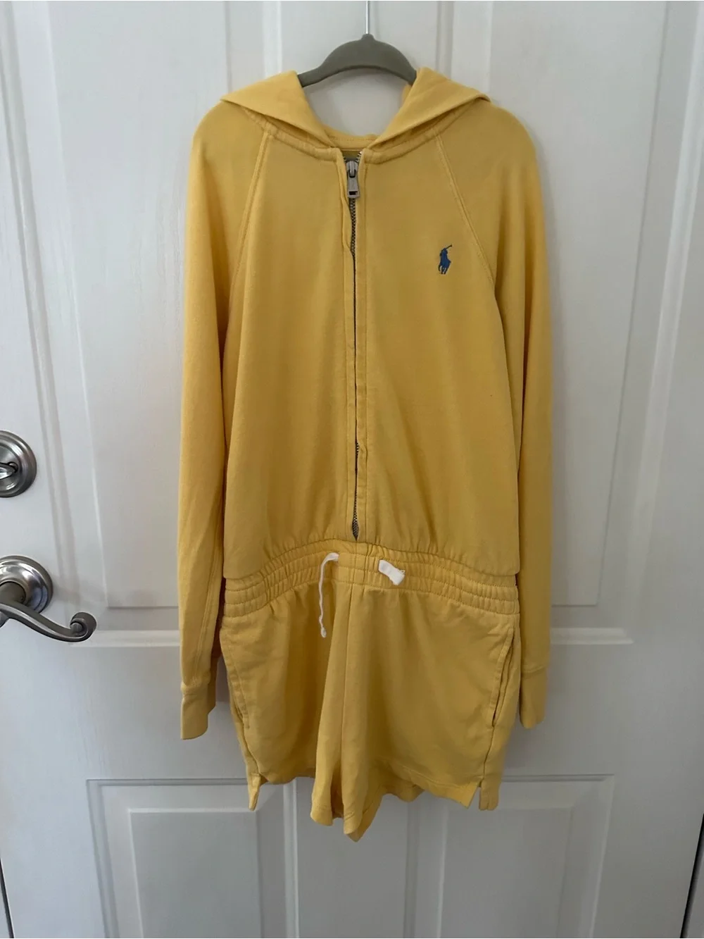 Polo Ralph Lauren Girls Polo Dress and Terry Hooded Romper Bundle
